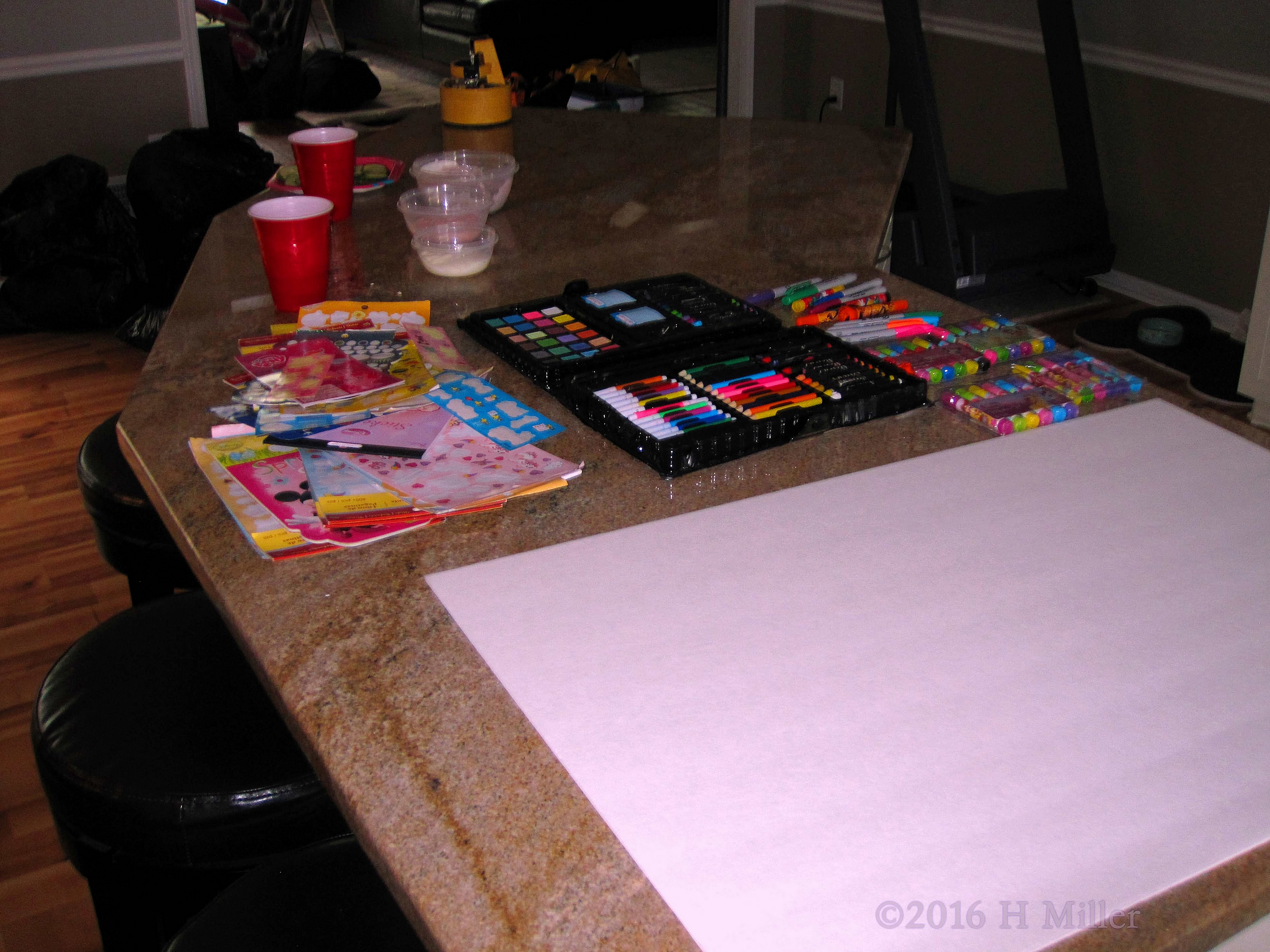 Markers And Stickers For The Birthday Card Markers And Stickers For The Birthday Card