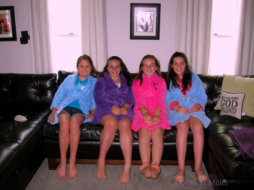 Group Photo In Spa Robes Group Photo In Spa Robes