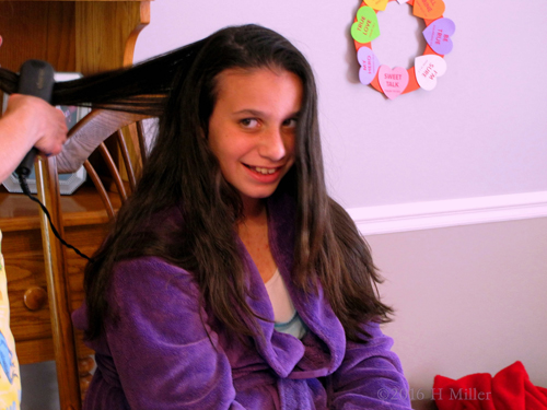 Straightening Her Hair Straightening Her Hair