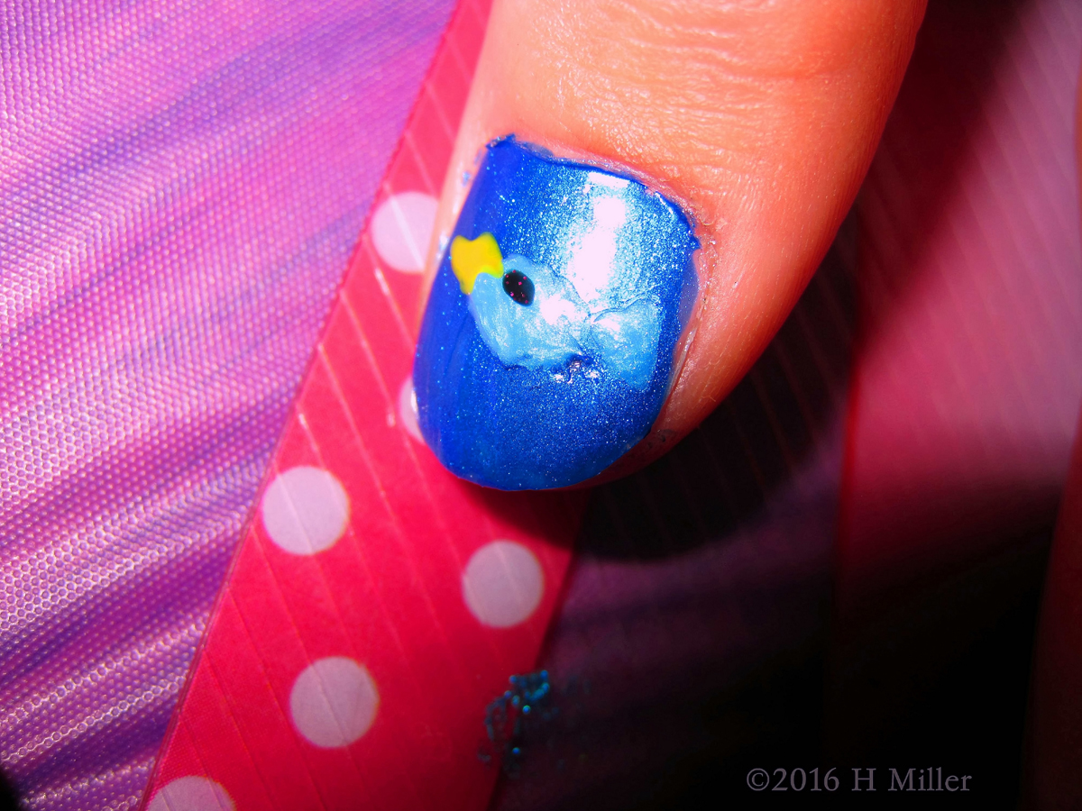 She Has A Fish On Her Nail!
