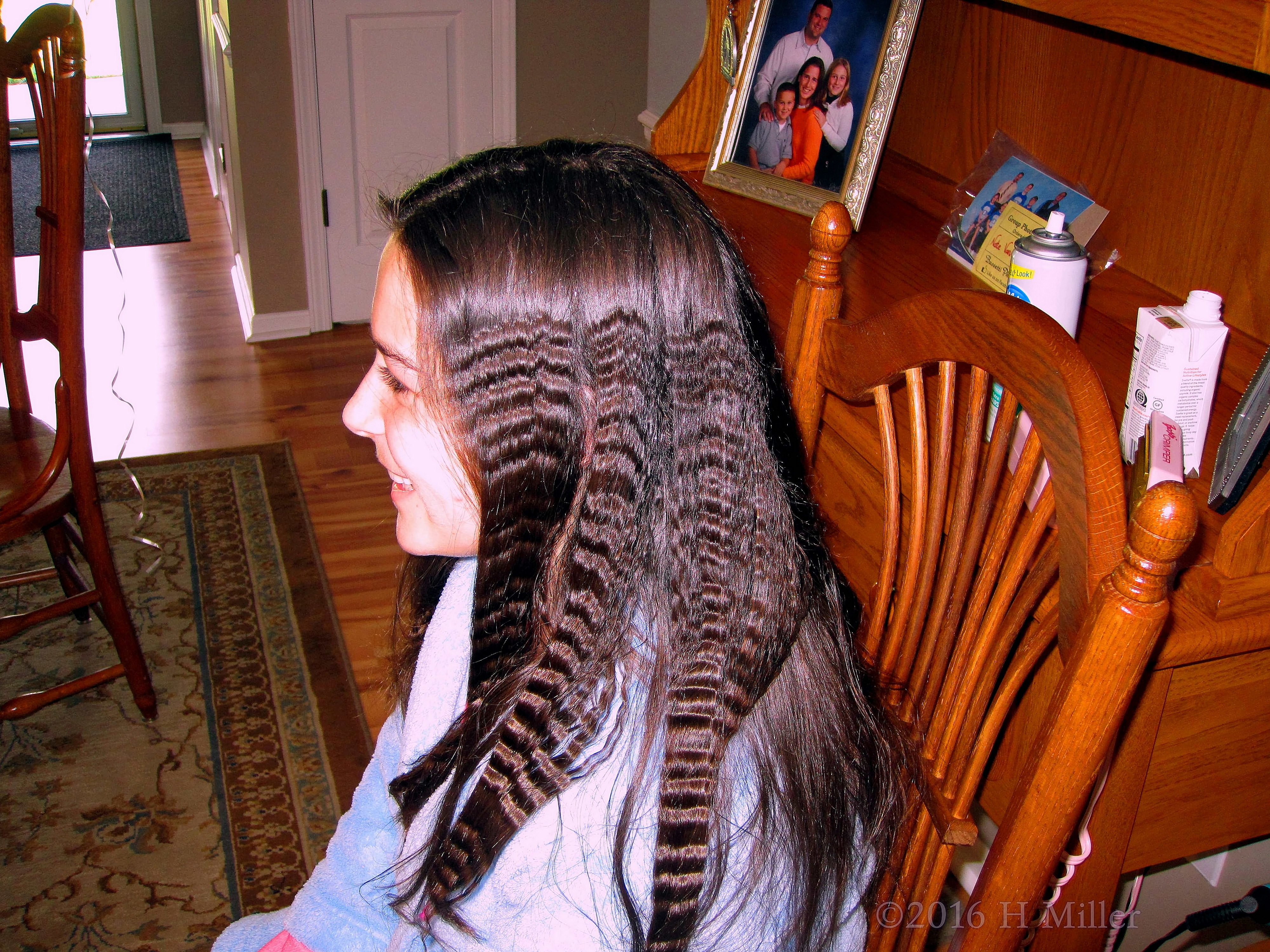 Awesome Crimped Home Kids Spa Hairstyle 