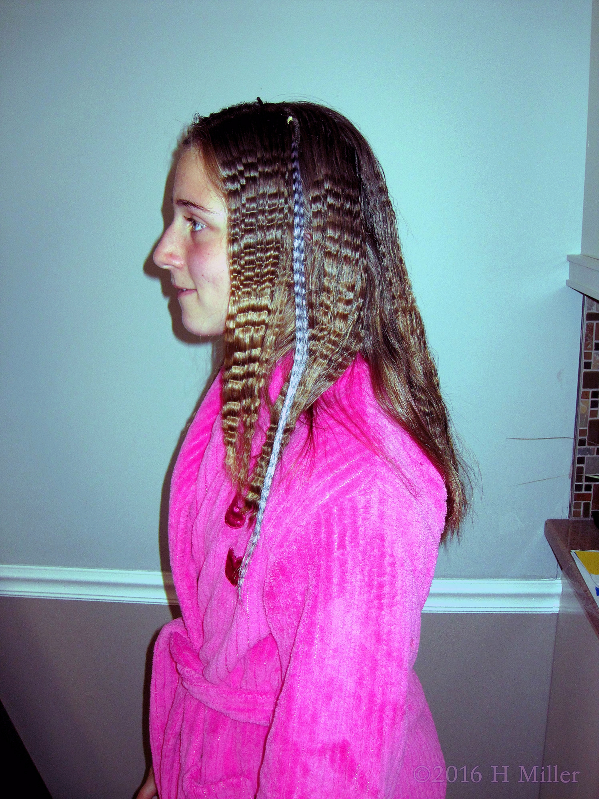 Cool Crimped Hairstyle And Extensio