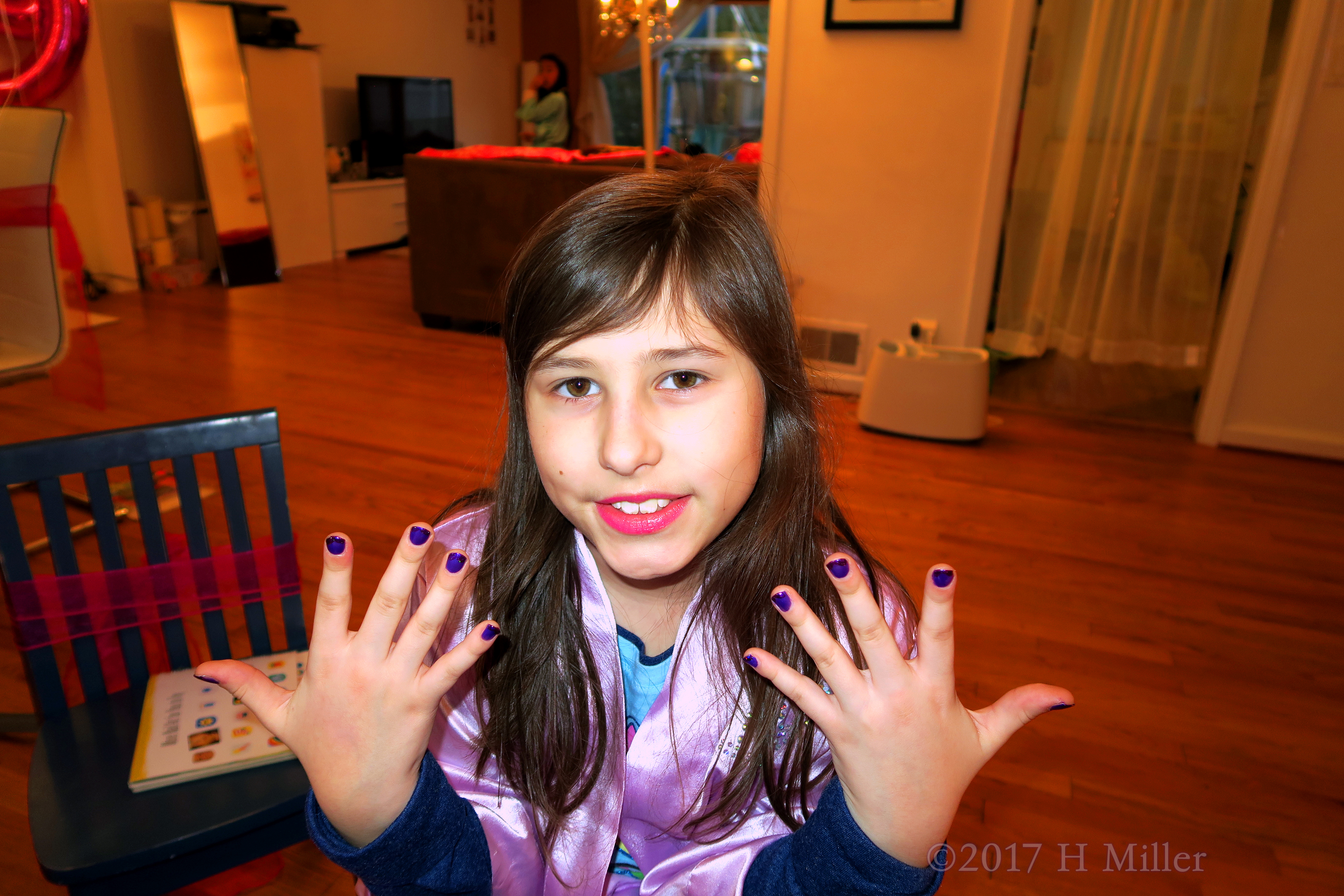 She's Happy After Getting This Cool Kids Mini Mani. She's Happy After Getting This Cool Kids Mini Mani.