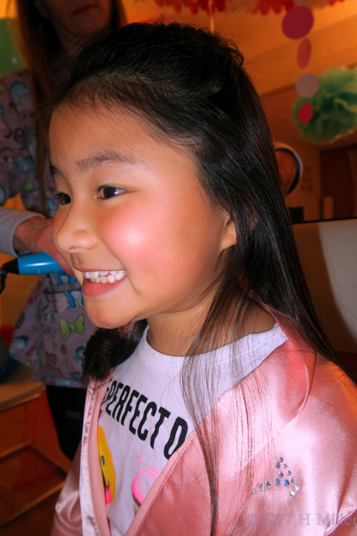 Getting Her Hair Silky And Curled During Girls Hairstyles. Getting Her Hair Silky And Curled During Girls Hairstyles.