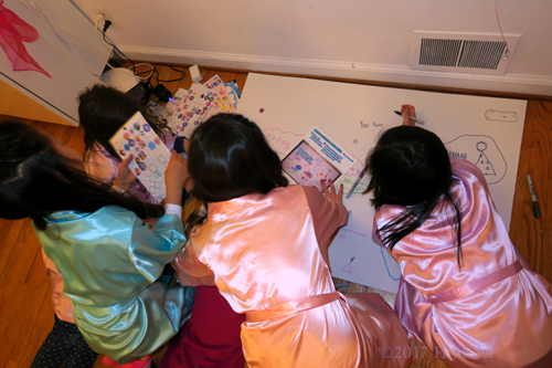 Making Of The Spa Birthday Card With Colorful Markers And Stickers. Making Of The Spa Birthday Card With Colorful Markers And Stickers.