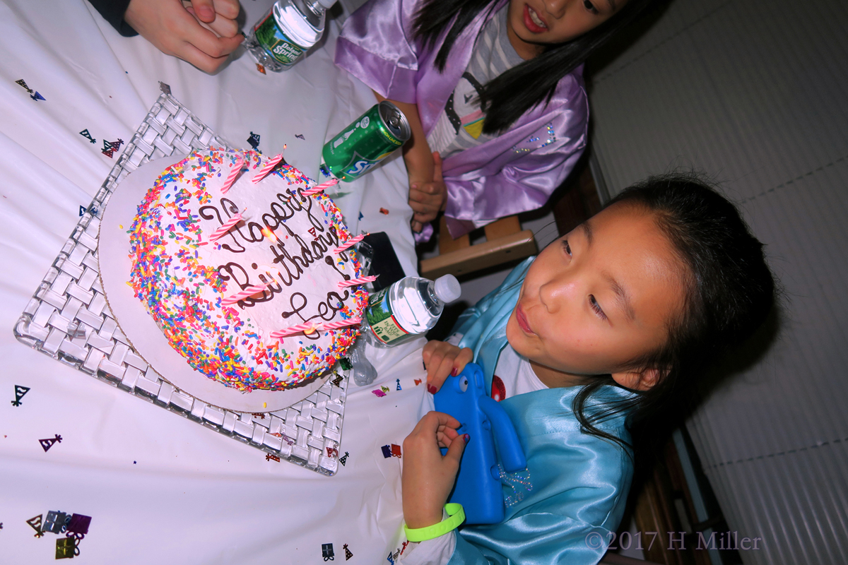 Blowing Out The Birthday Candles. 