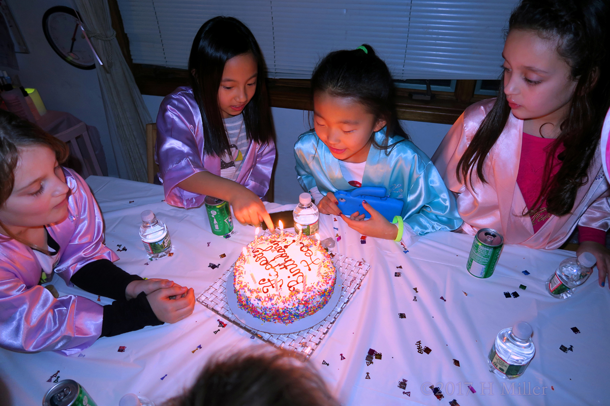 Everyone Waits For Lea To Blow The Candles Off! 