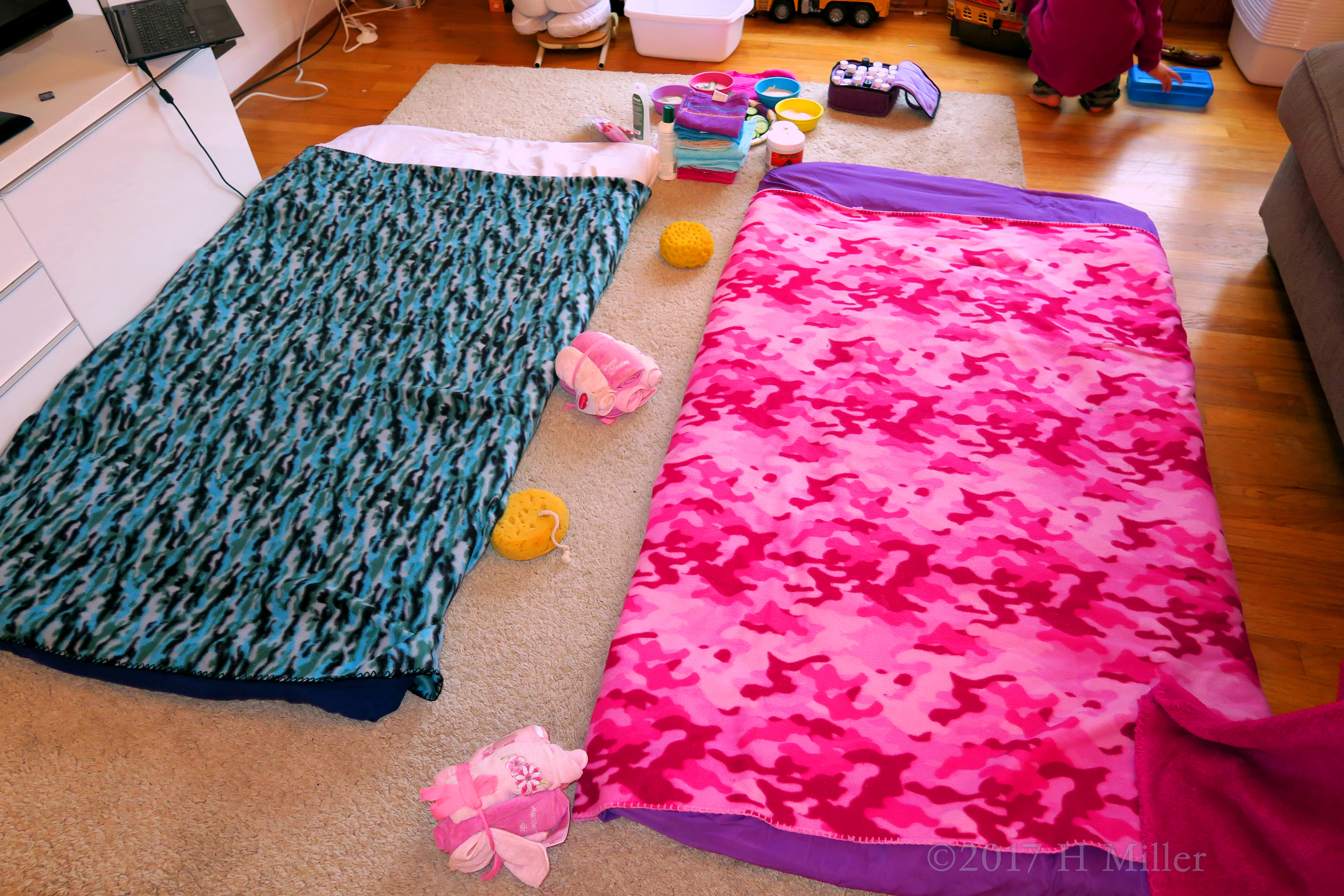 Spa Party Facial Setup Is All Ready For The Girls To Have Fun! Spa Party Facial Setup Is All Ready For The Girls To Have Fun!