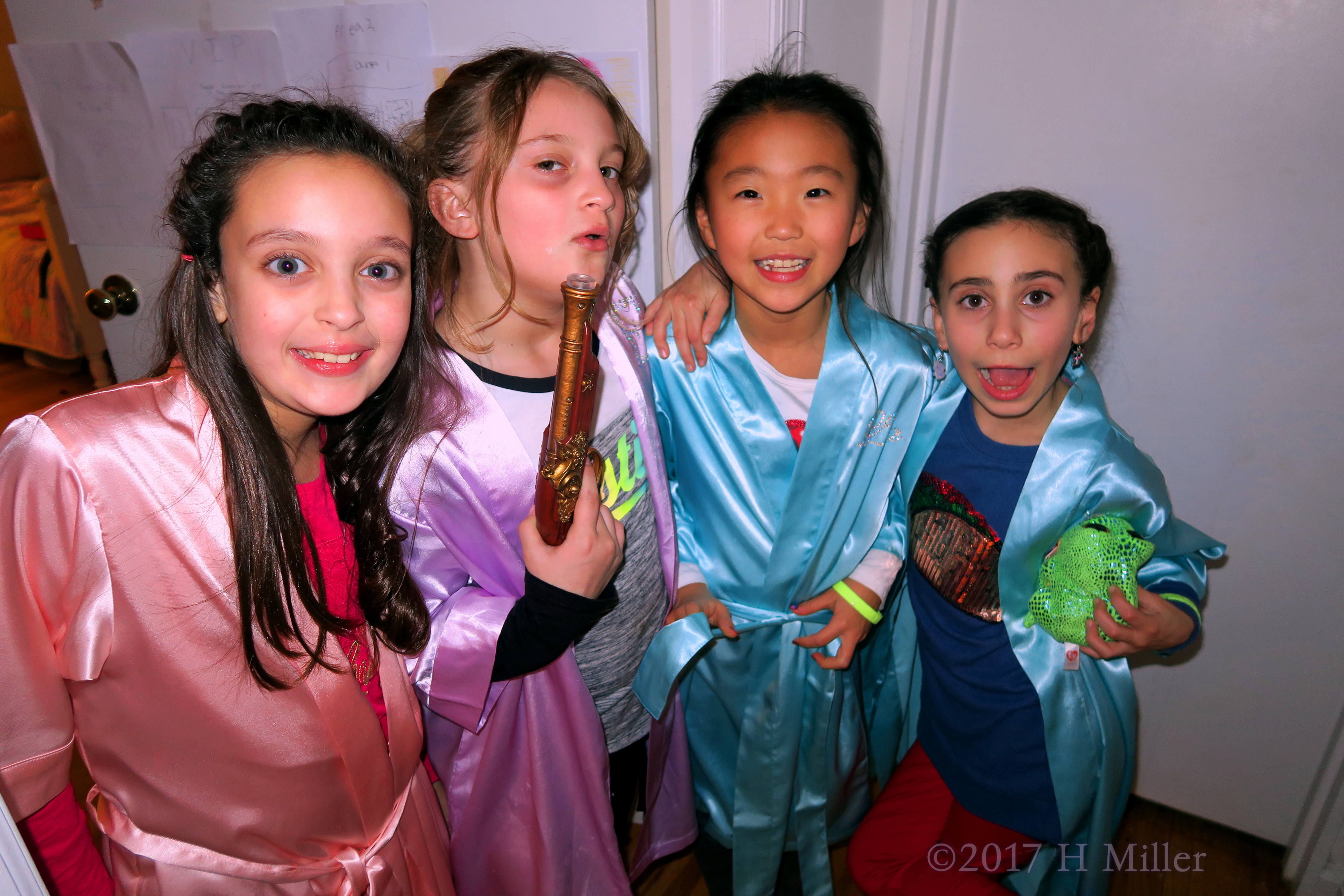 The Girls Pose In Their Own Stylish Way During The Spa Party. The Girls Pose In Their Own Stylish Way During The Spa Party.