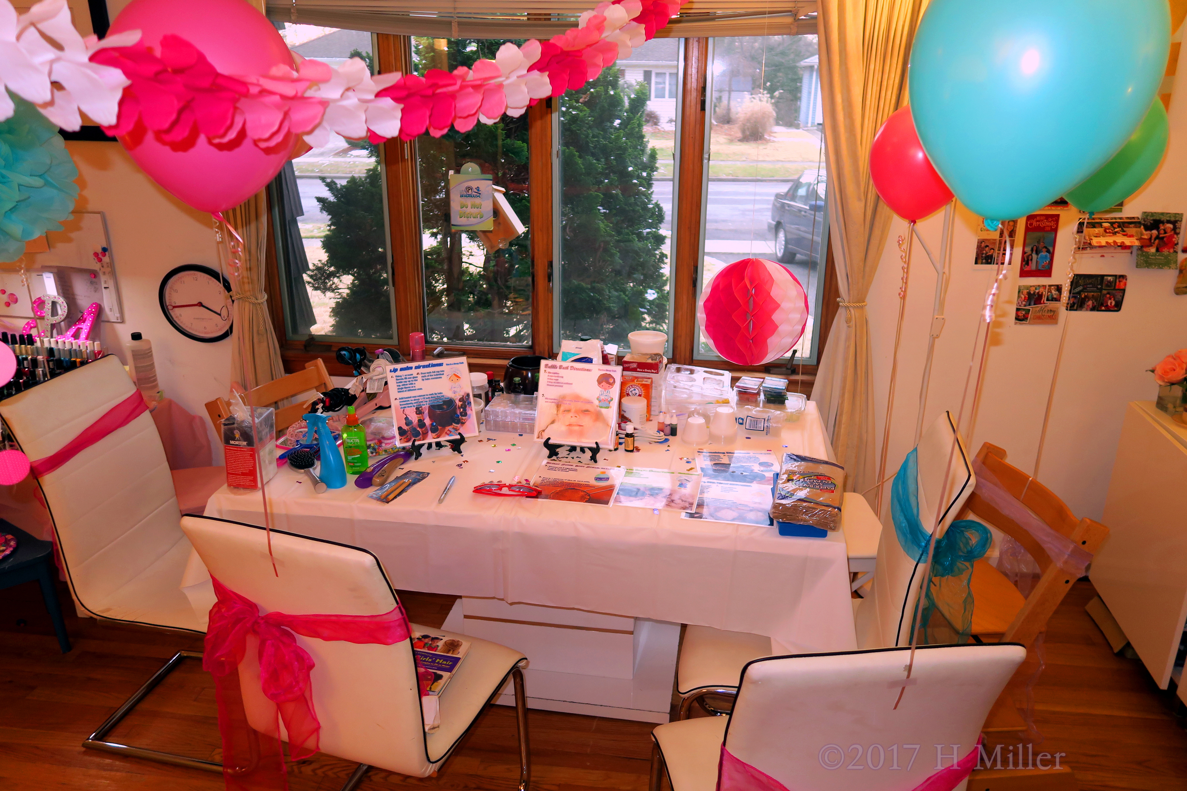 With Colorful Balloons And Ribbons, The Decor Just Looks Perfect. 