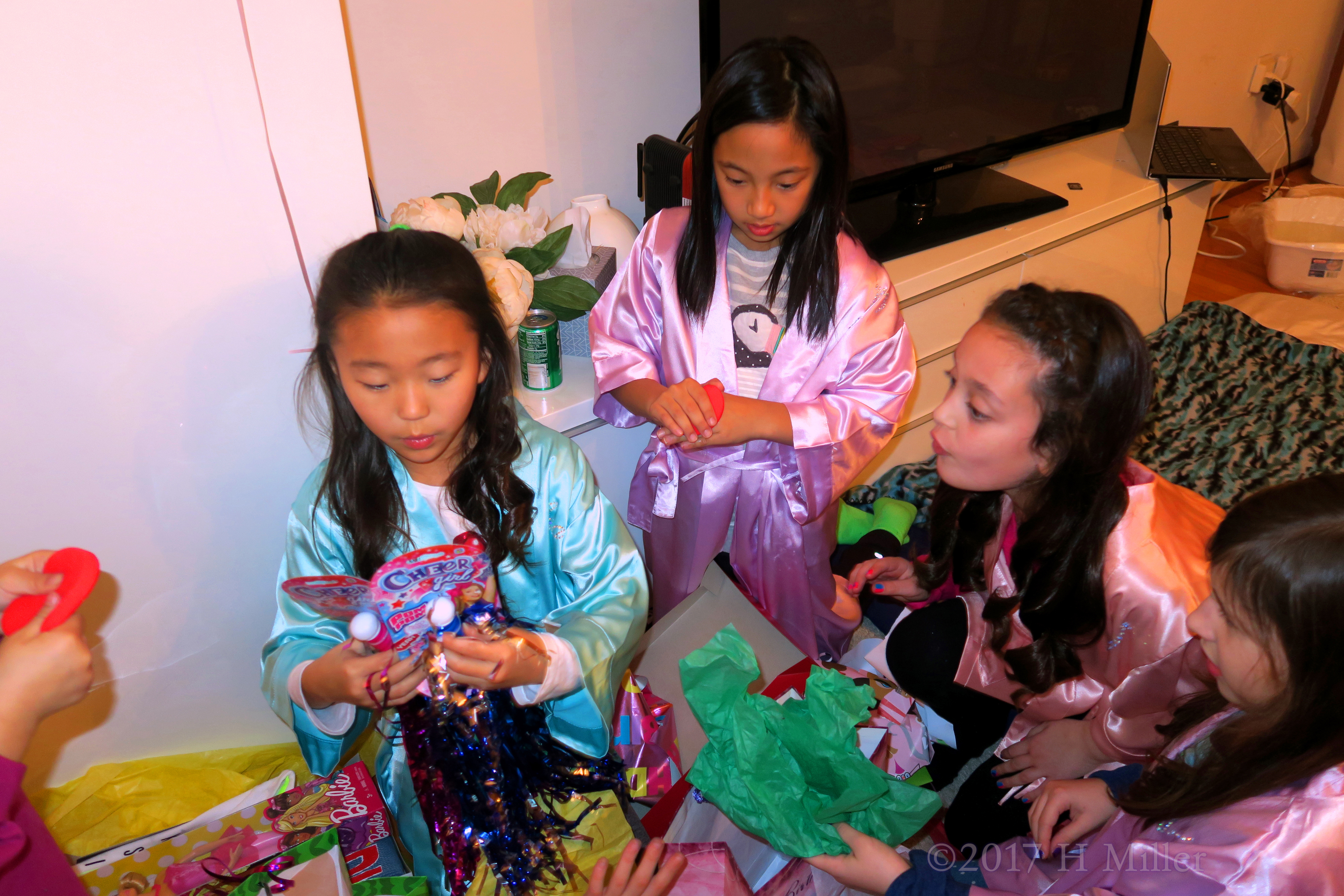 Yay! She Gets A Cheer Girl Pom Pom, As A Birthday Present. Yay! She Gets A Cheer Girl Pom Pom, As A Birthday Present.
