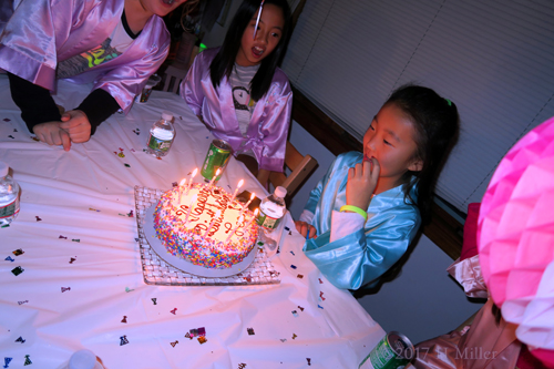 Lighting Candles Fixed Over The Cake, Time To Blow Them Out! Lighting Candles Fixed Over The Cake, Time To Blow Them Out!