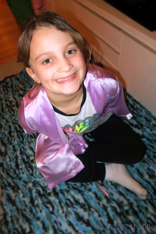 Smiling Big At The Kids Spa Party. Smiling Big At The Kids Spa Party.