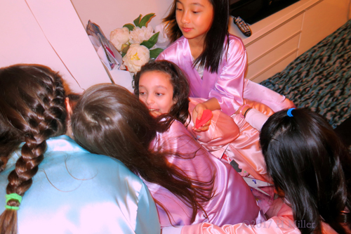 The Girls Having A Fun Time At The Kids Spa Birthday Party. The Girls Having A Fun Time At The Kids Spa Birthday Party.