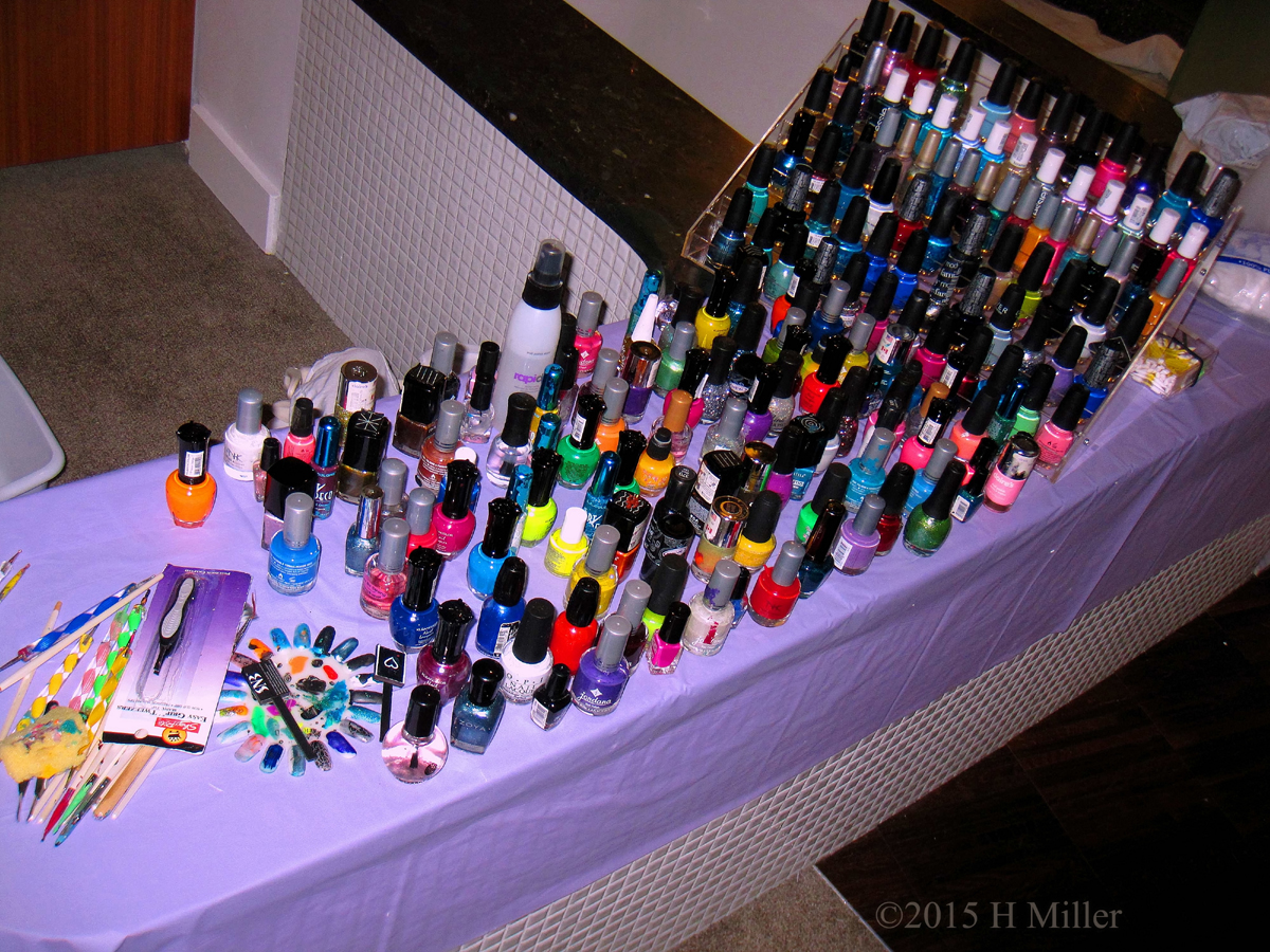 Our Assortment Of Nail Polish Brands Colors And Textures. 