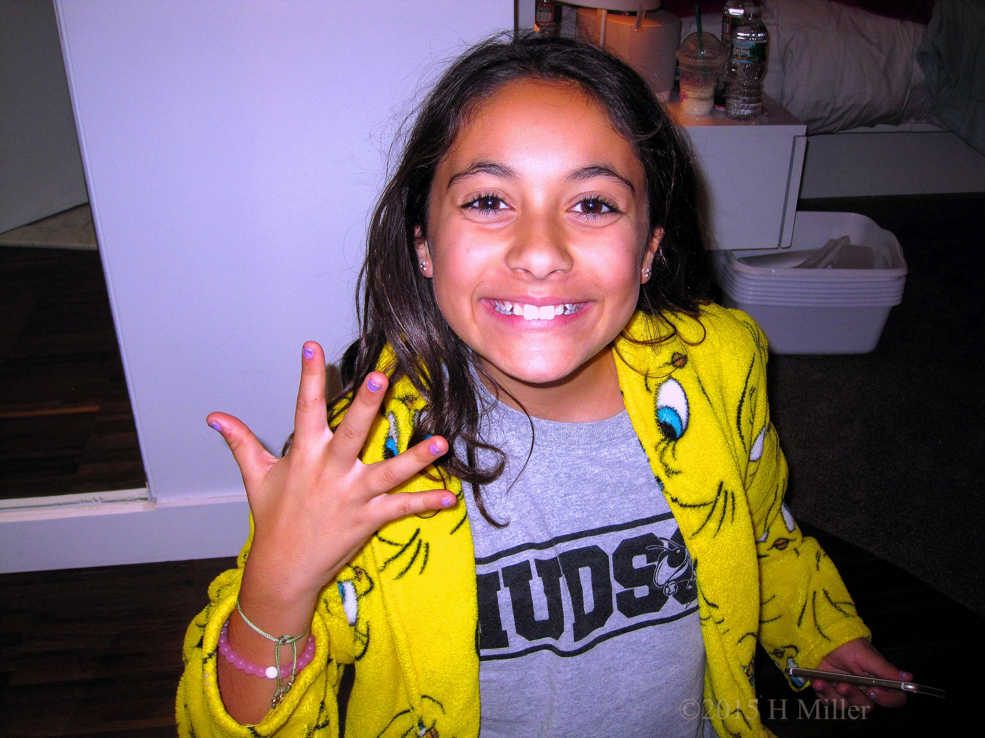 Happy With Her New Nail Art. Happy With Her New Nail Art.