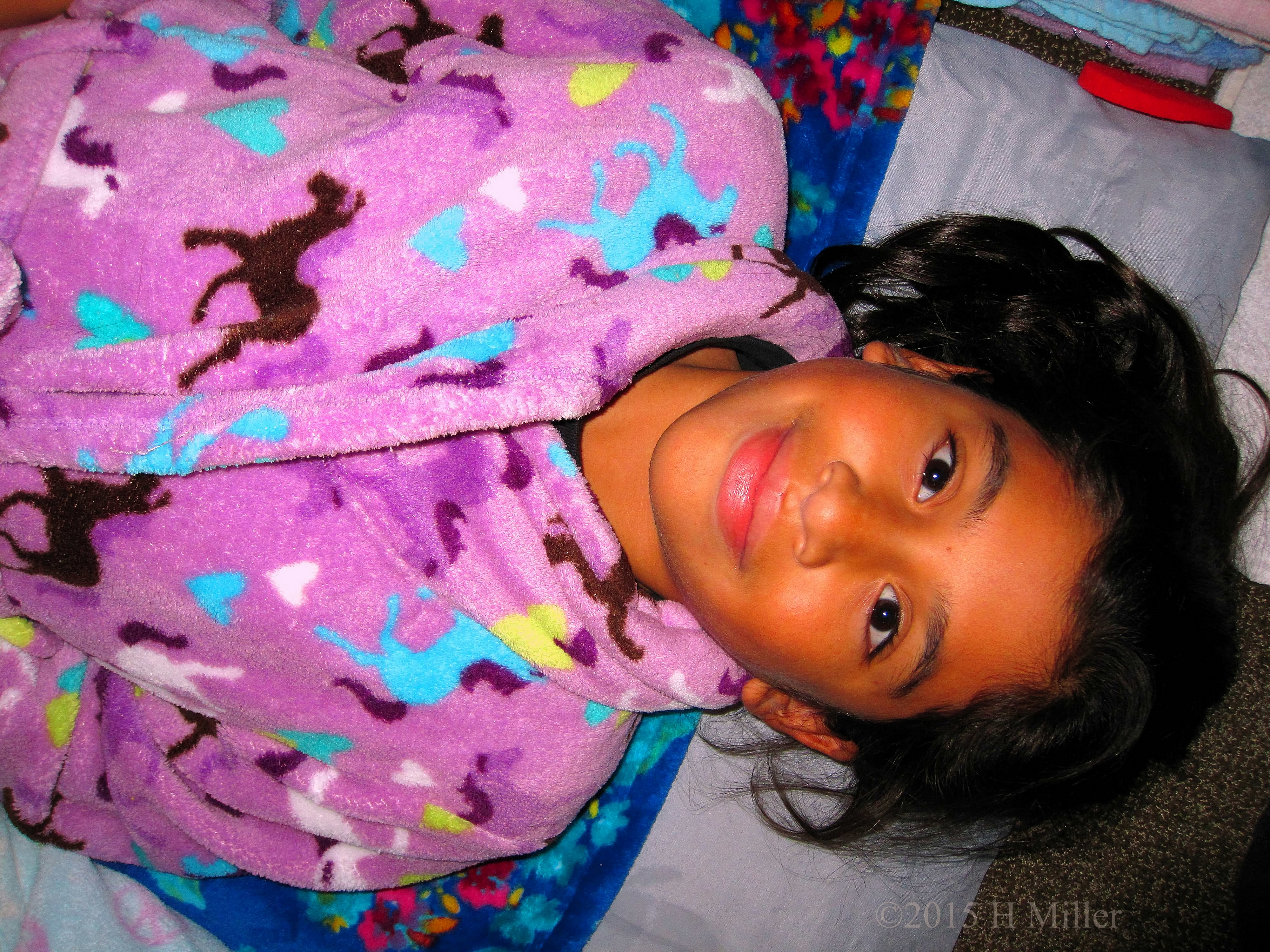 Ready For Her Turn For The Facial! Ready For Her Turn For The Facial!