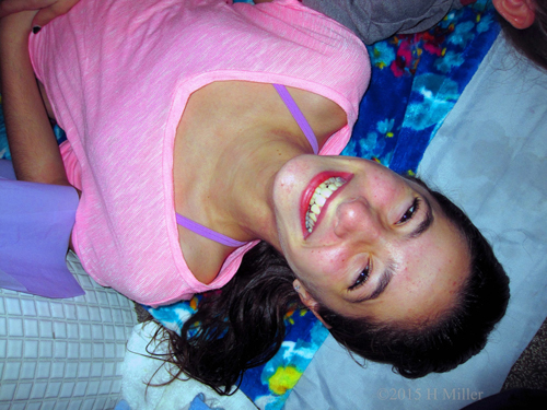 A Smiley Pic Before The Scalp And Facial Massage. A Smiley Pic Before The Scalp And Facial Massage.