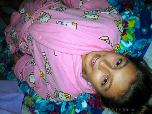 Looking Forward To Her Kids Spa Facial. Looking Forward To Her Kids Spa Facial.