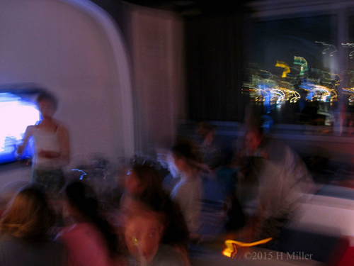 The City As The Backdrop For Leah's Entire Party. The City As The Backdrop For Leah's Entire Party.