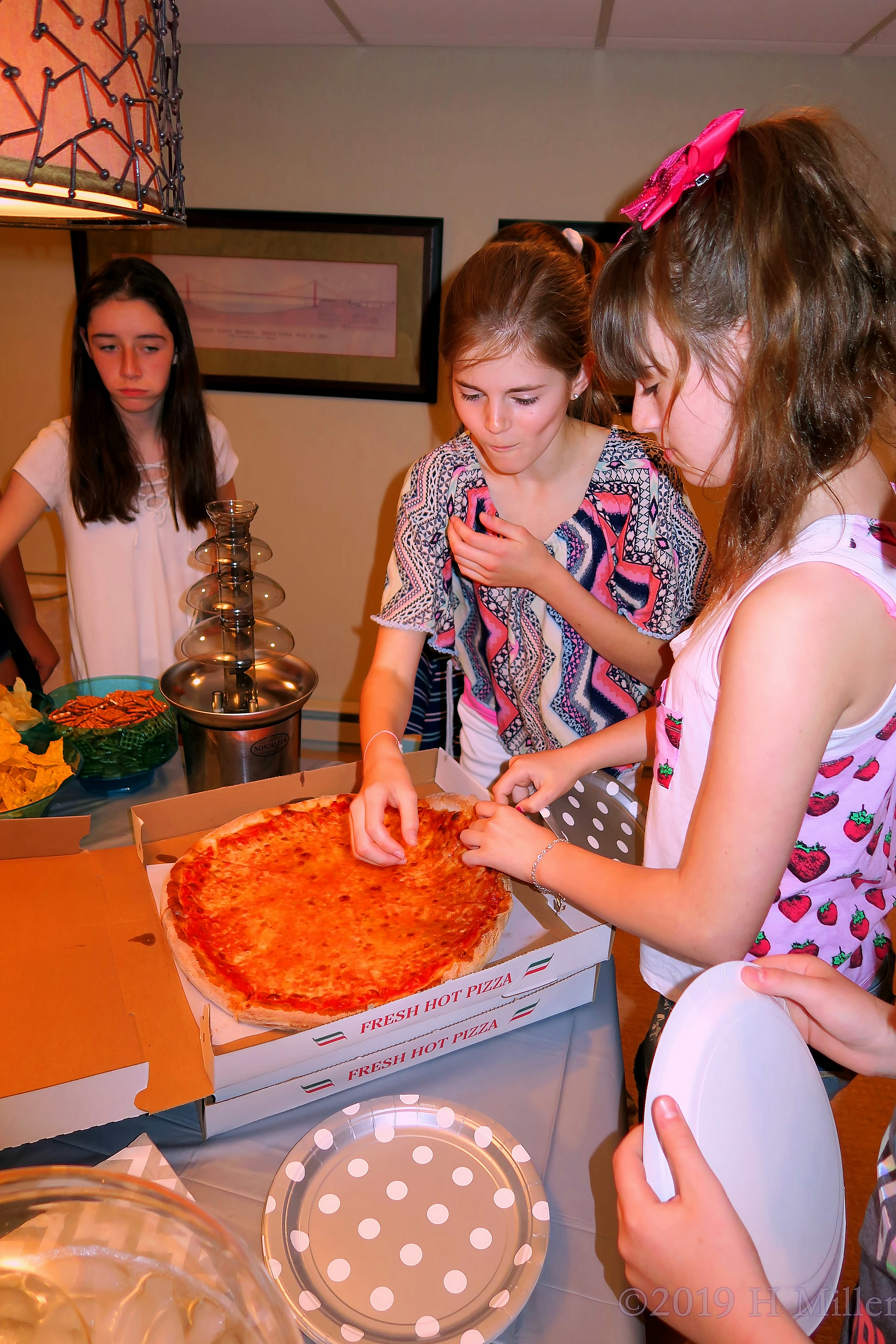 Birthday Girl About To Enjoy Some Pizza Birthday Girl About To Enjoy Some Pizza
