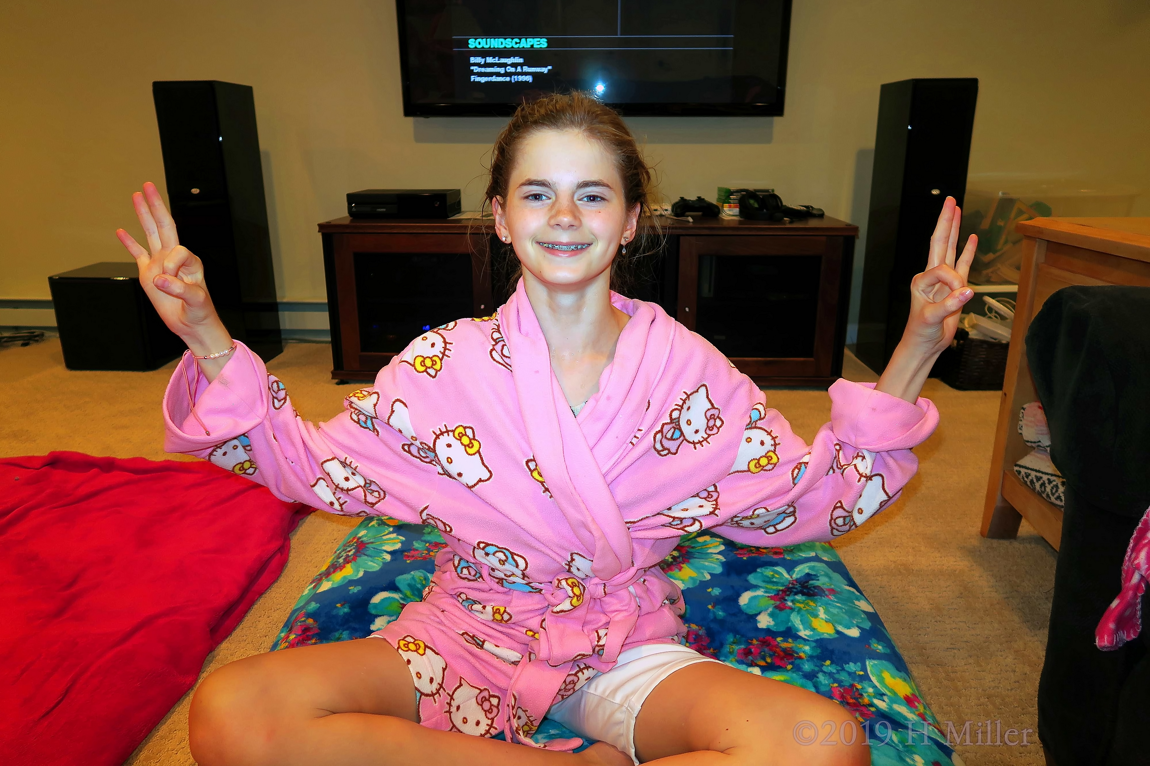 Mackenzie Striking A Fun Yoga Pose Mackenzie Striking A Fun Yoga Pose