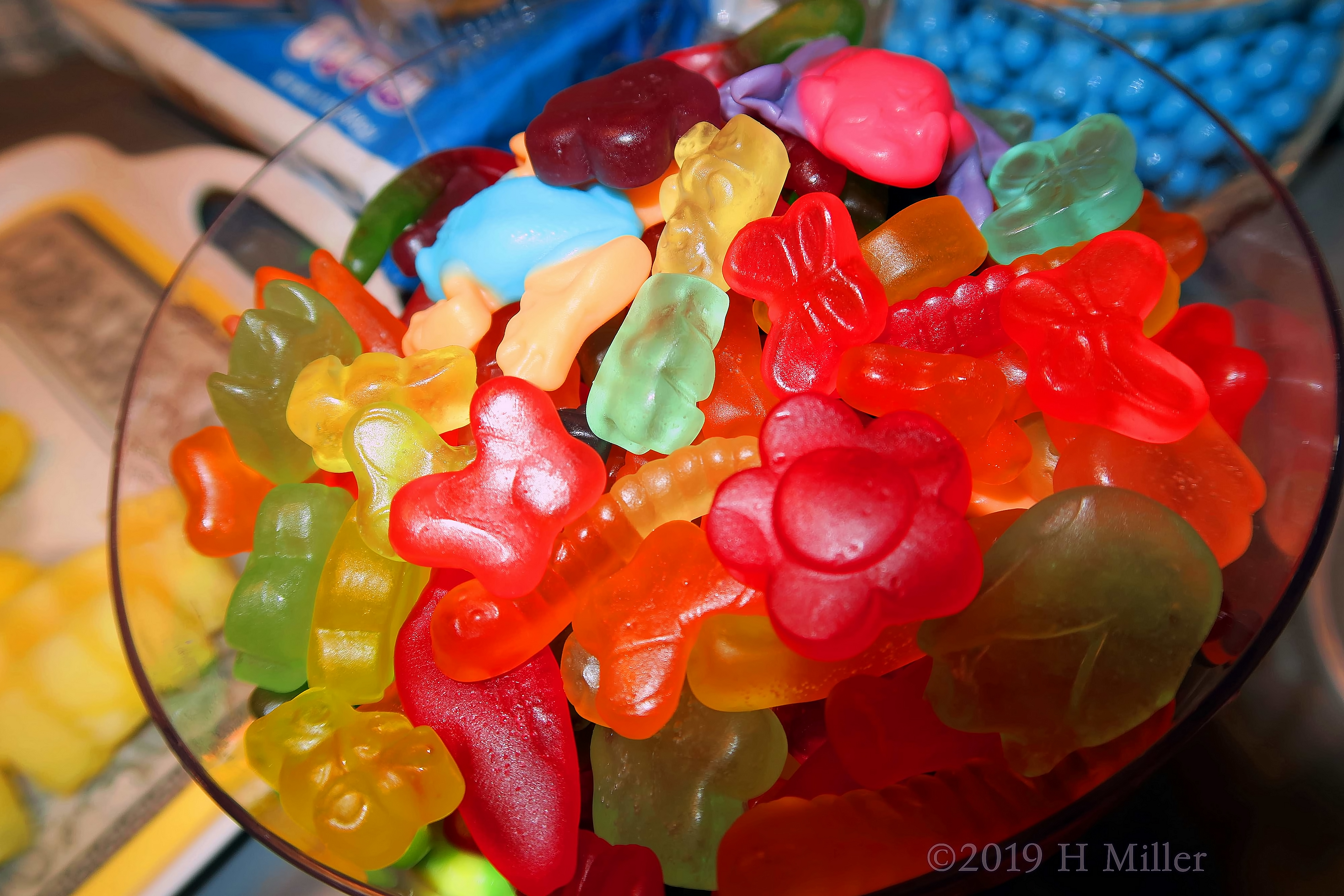Yummy Gummy Bears In Different Colors For The Birthday Party 
