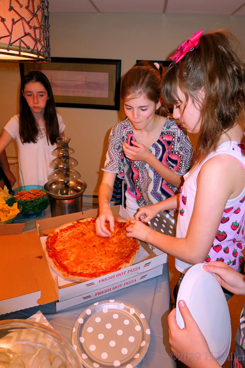Birthday Girl About To Enjoy Some Pizza Birthday Girl About To Enjoy Some Pizza