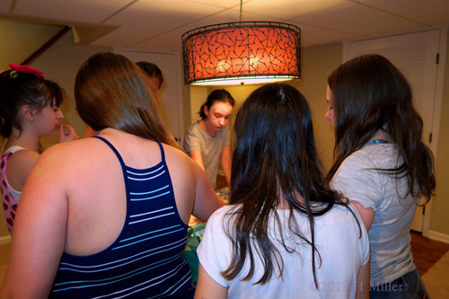 Mackenzie's Friends Enjoying Birthday Foods Mackenzie's Friends Enjoying Birthday Foods