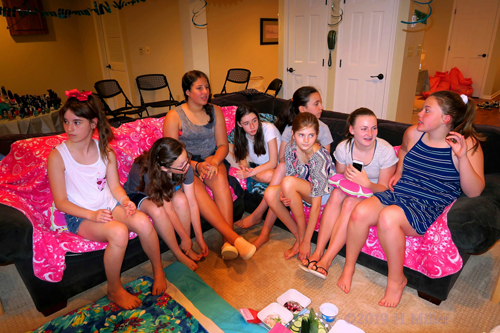 Mackenzie Enjoying A Laugh With Her Friends At The Birthday Party Mackenzie Enjoying A Laugh With Her Friends At The Birthday Party