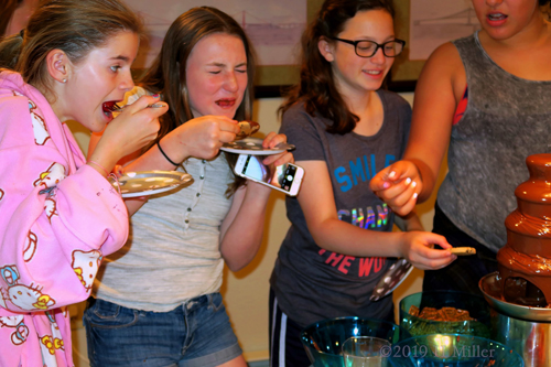 Mackenzie Enjoying Chocolate Covered Strawberry Mackenzie Enjoying Chocolate Covered Strawberry