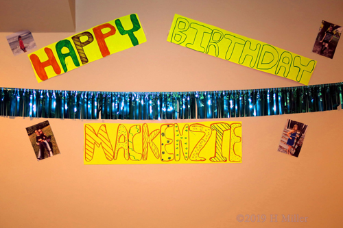 Spa Birthday Sign Spa Birthday Sign