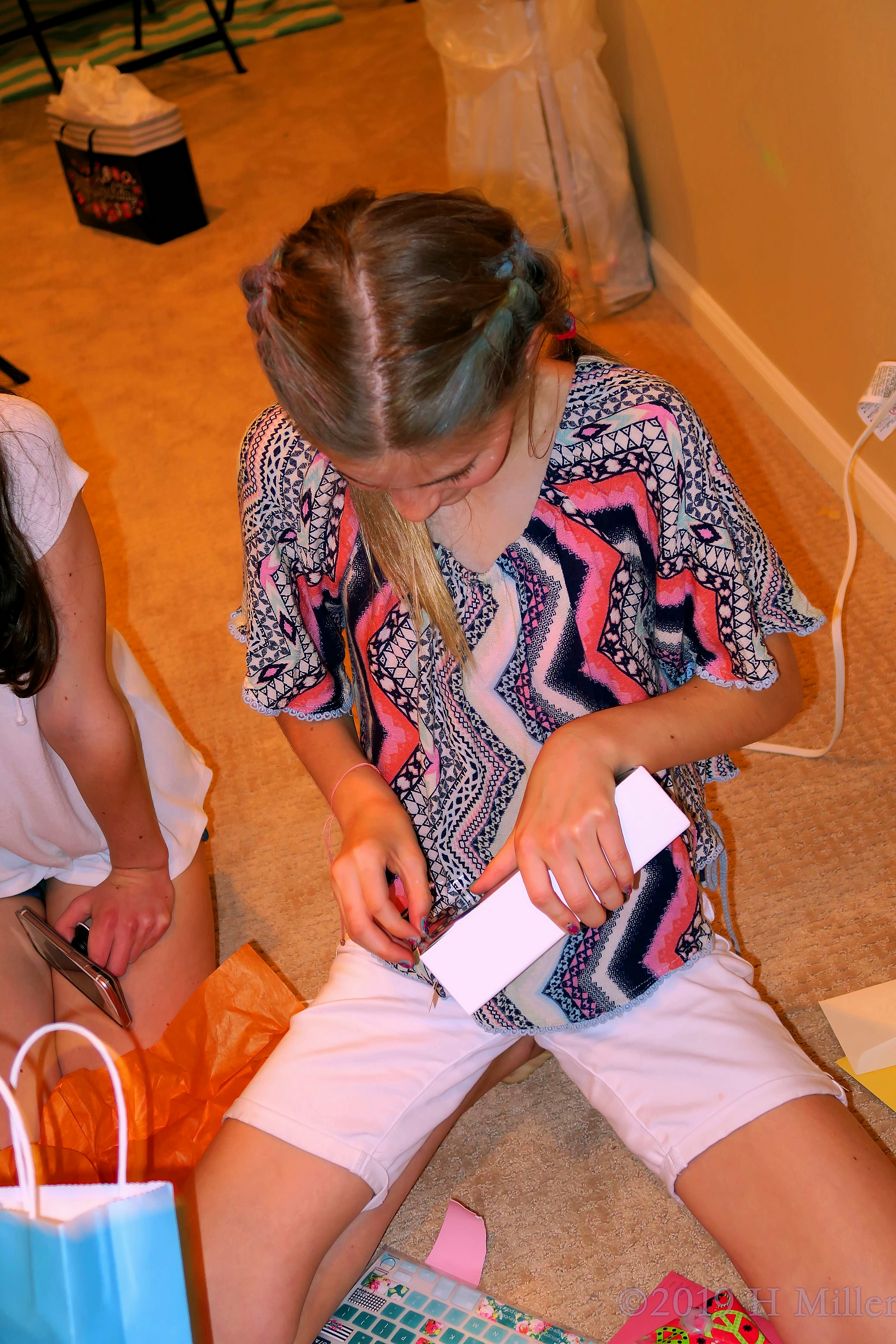 Show Me Your Secrets! The Birthday Girl Happily Opens Her Present Show Me Your Secrets! The Birthday Girl Happily Opens Her Present