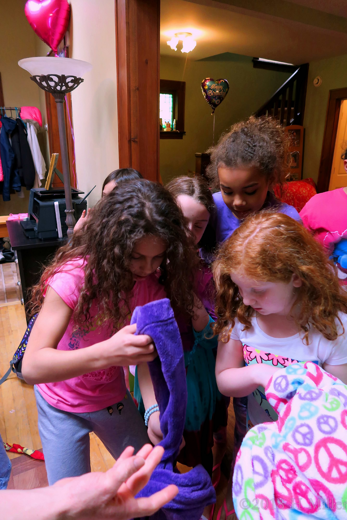 Kids Choosing The Spa Robes 