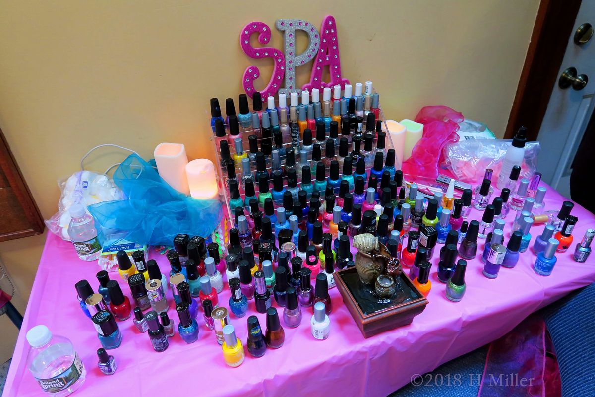 Mountain Of Manicure Supplies For Kids Manicures 
