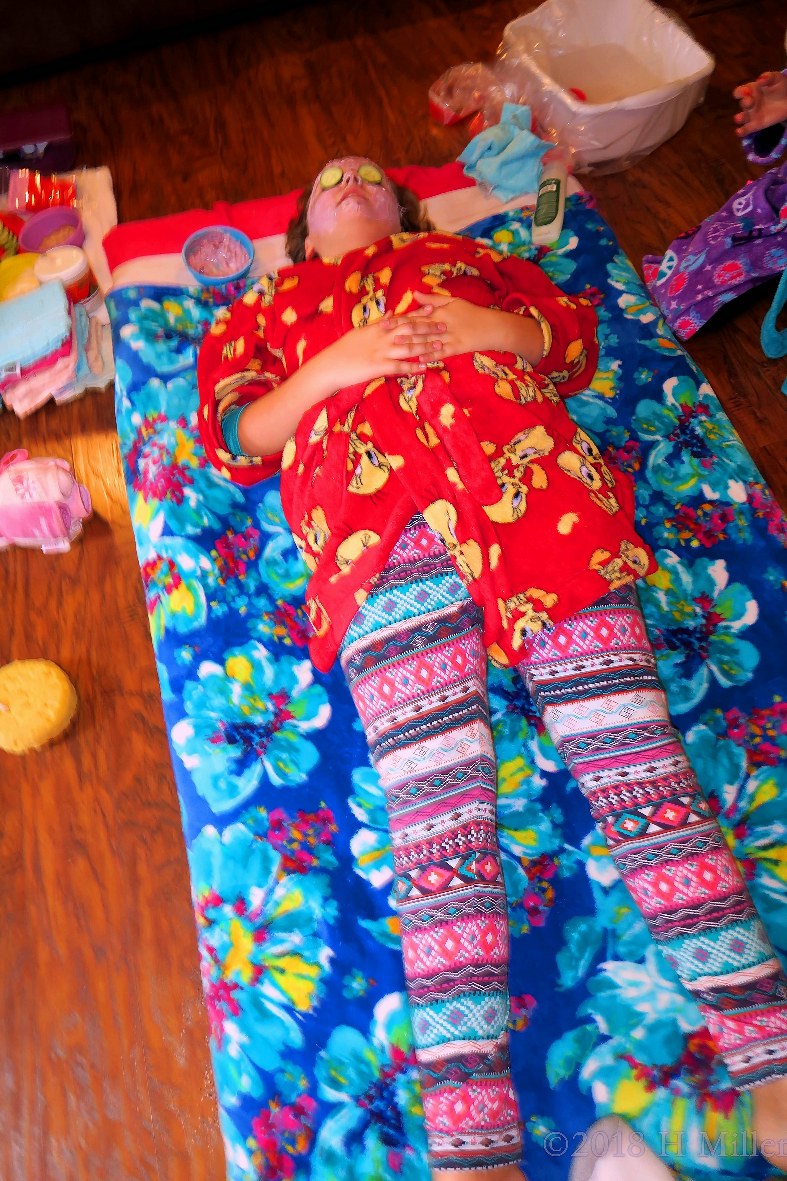 Cooling Cucumbers For This Girl During Kids Facials Cooling Cucumbers For This Girl During Kids Facials