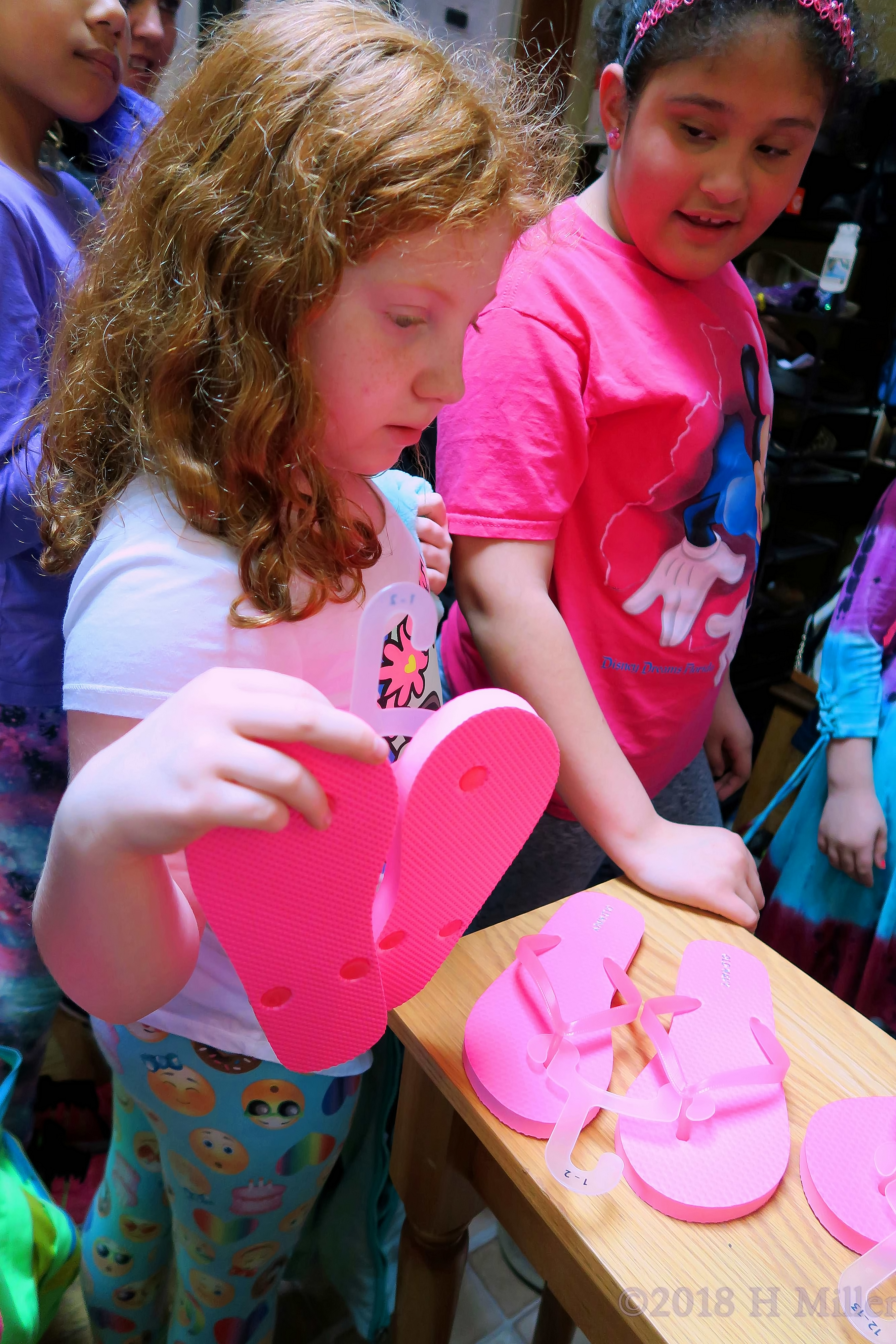 Flip Flop Choice At The Spa Party For Girls 