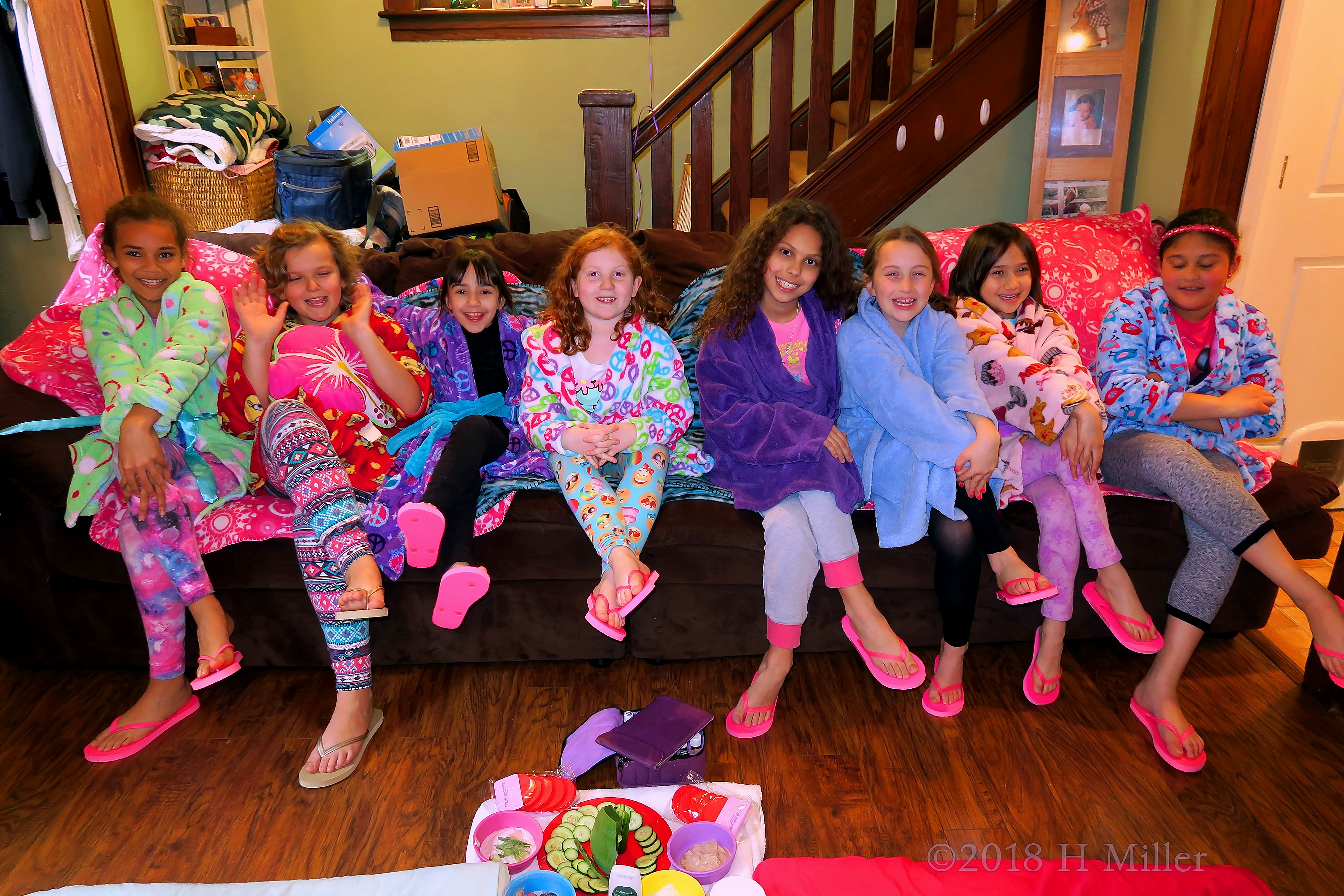 Kids Spa Party Classic Group Pose Kids Spa Party Classic Group Pose