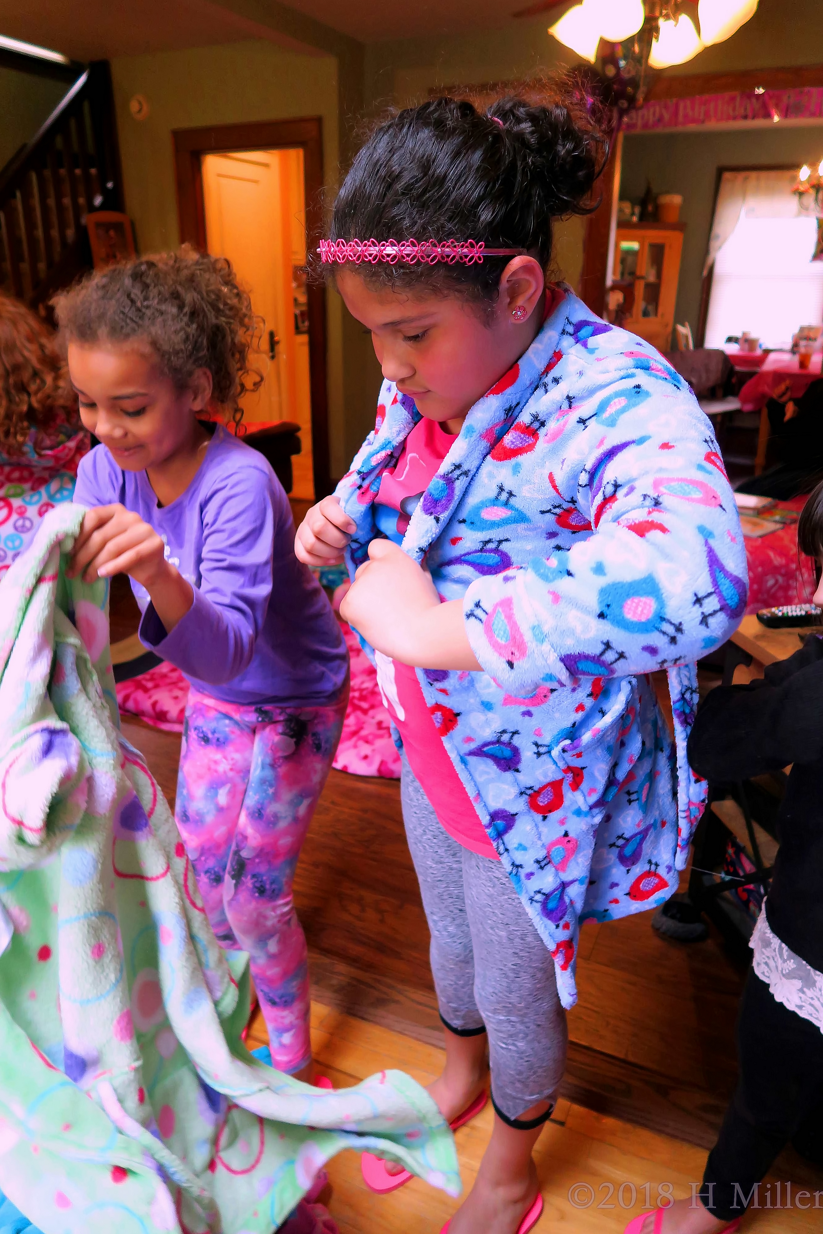 Putting On The Bird Spa Robe Putting On The Bird Spa Robe