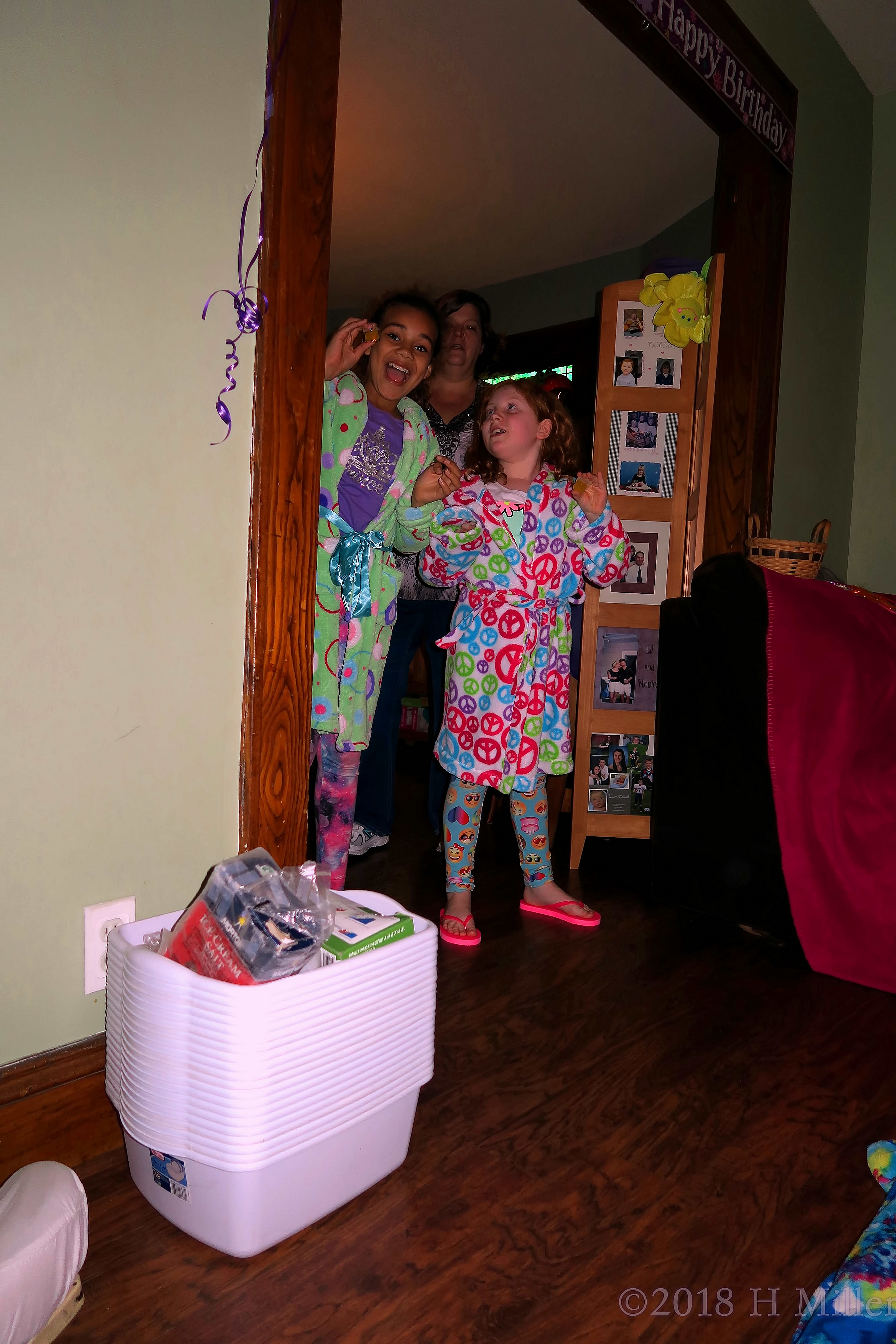 Standing Under The Archway At The Spa Party For Girls! Standing Under The Archway At The Spa Party For Girls!