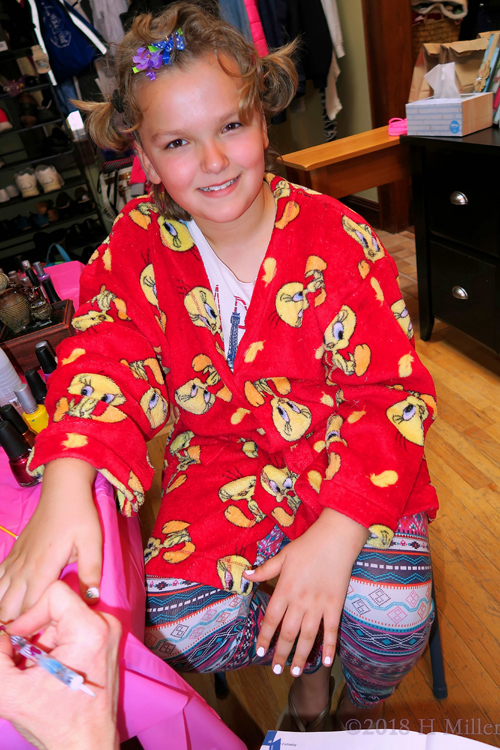 Big Smile While Getting A Kids Manicure! Big Smile While Getting A Kids Manicure!