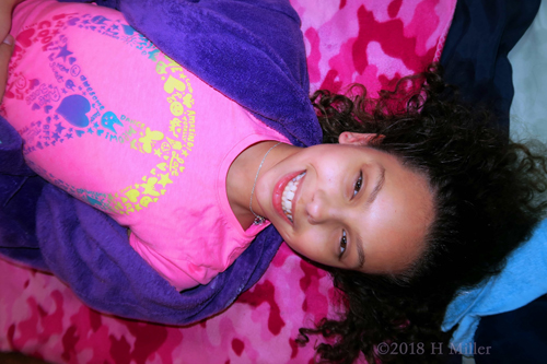 Purple Spa Robe Before Kids Facials At The Spa Party For Girls Purple Spa Robe Before Kids Facials At The Spa Party For Girls