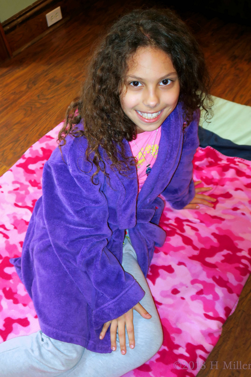 Purple Spa Robe With Smile!