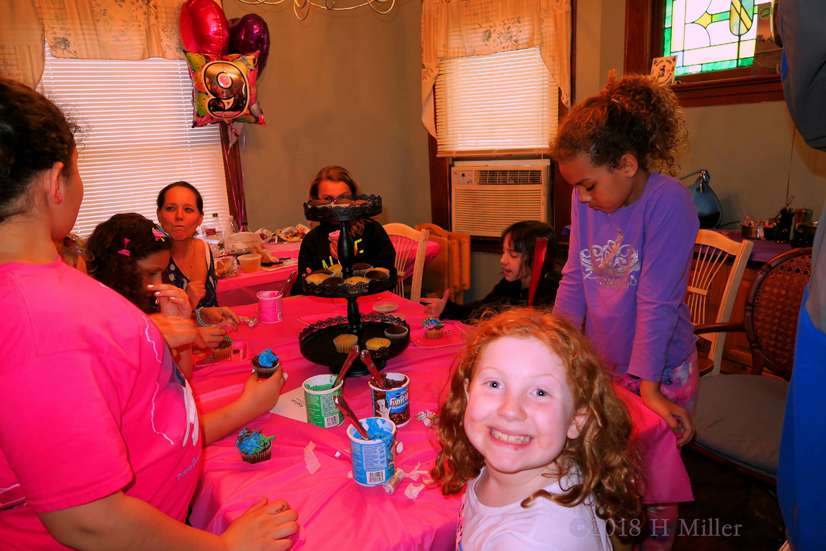 Cupcakes And Snacks, Taking In The Action Of Self Decorated Cupcakes! 