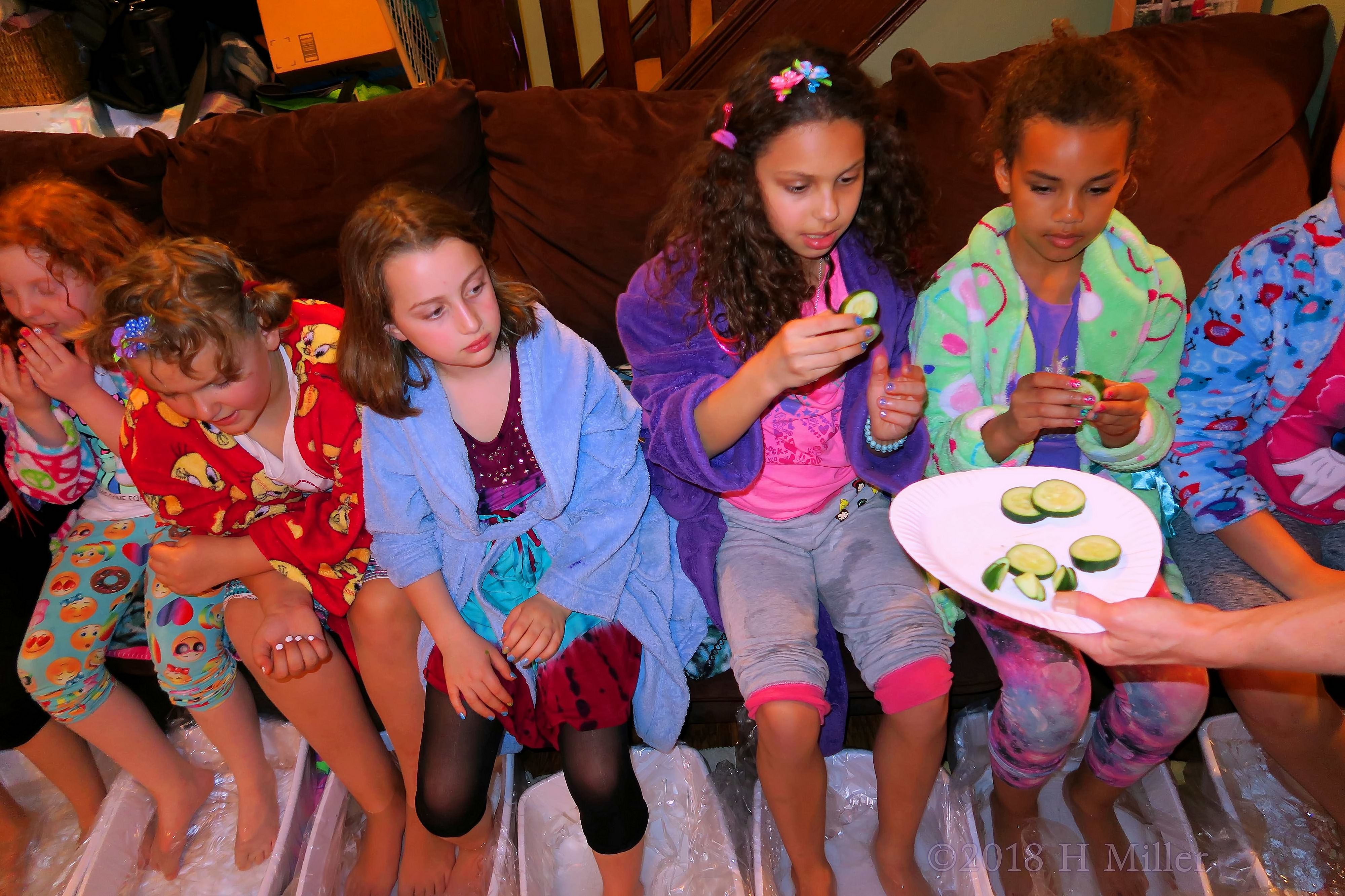 Giving Out Extra Cucumber Slices Giving Out Extra Cucumber Slices