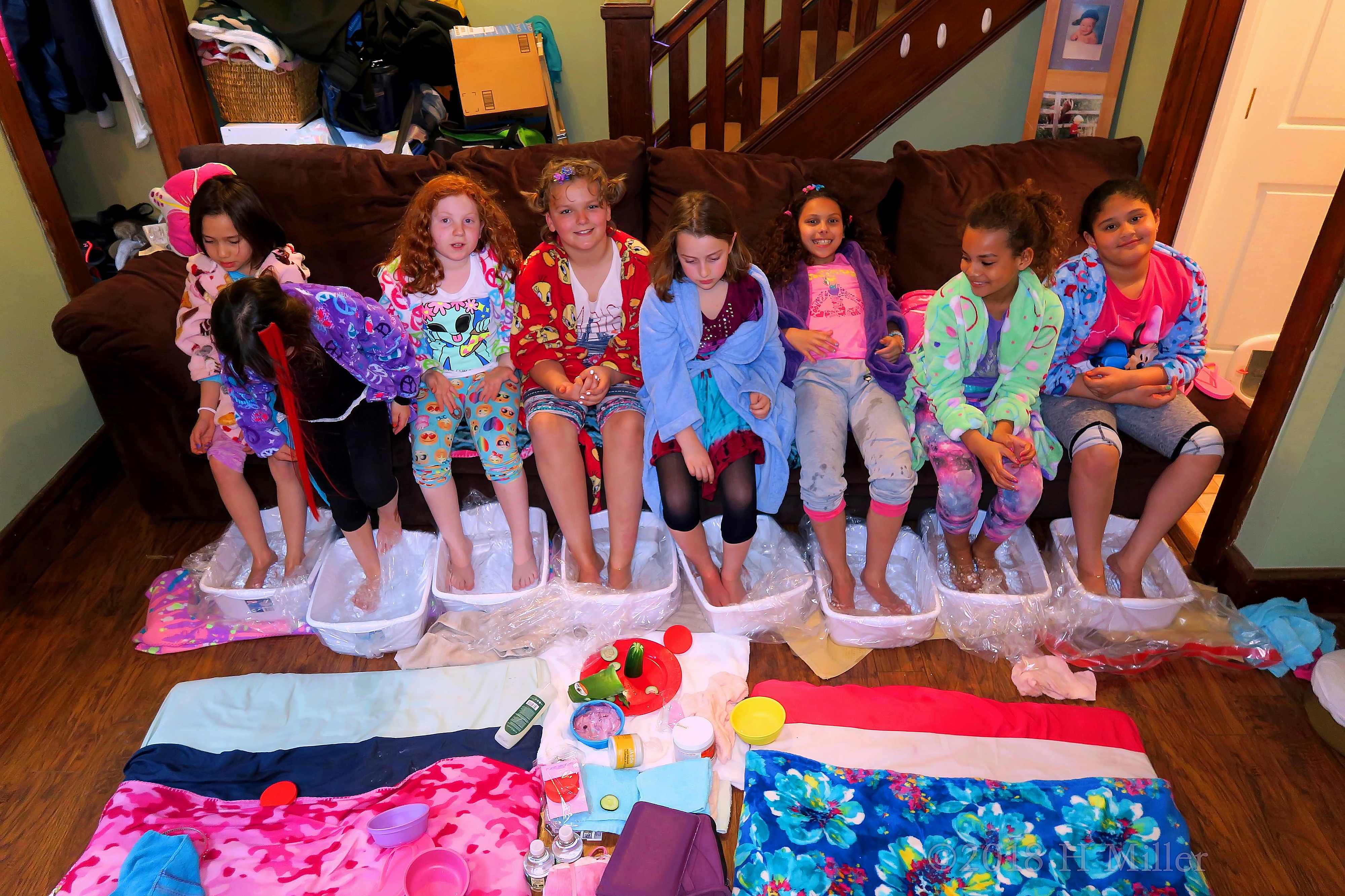 Madison Having Her Kids Pedicure Foot Soak Madison Having Her Kids Pedicure Foot Soak