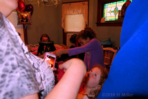 Getting A Flowery Napkin Ready For Cupcakes Getting A Flowery Napkin Ready For Cupcakes