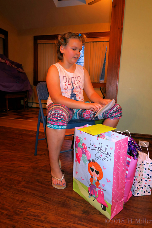 Madison Opening The Card Madison Opening The Card