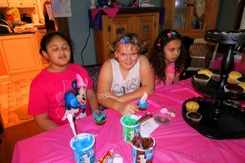 Madison With Candle Cupcake Smiling Madison With Candle Cupcake Smiling