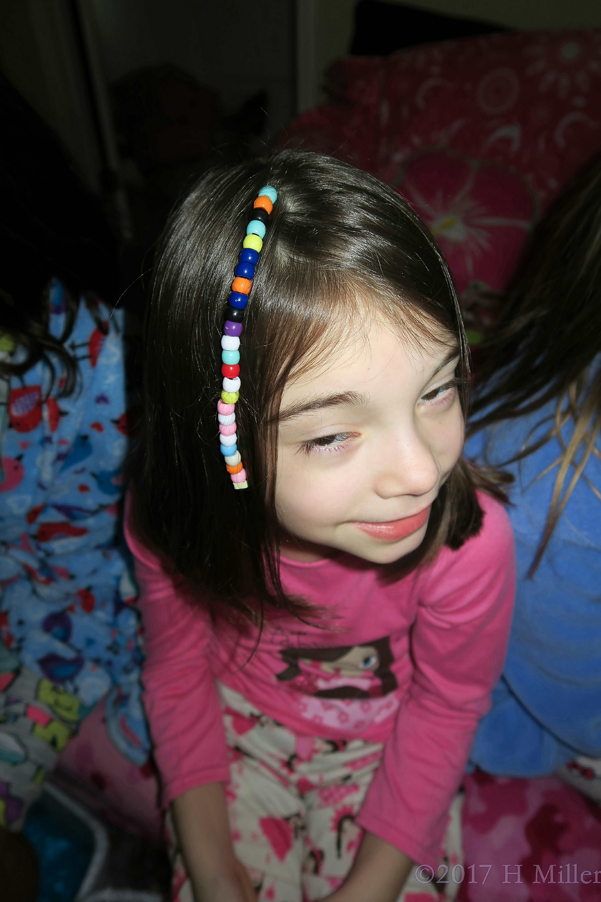 Beaded Girls Hairstyle With All The Colors Of The Rainbow! 